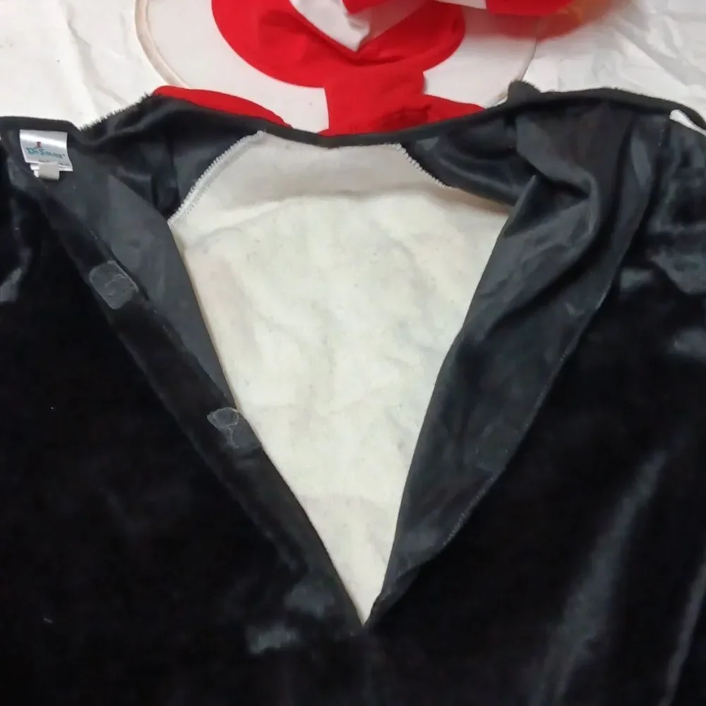 Dr. Seuss Cat in the Hat Deluxe Kids Costume - Black and White Unisex